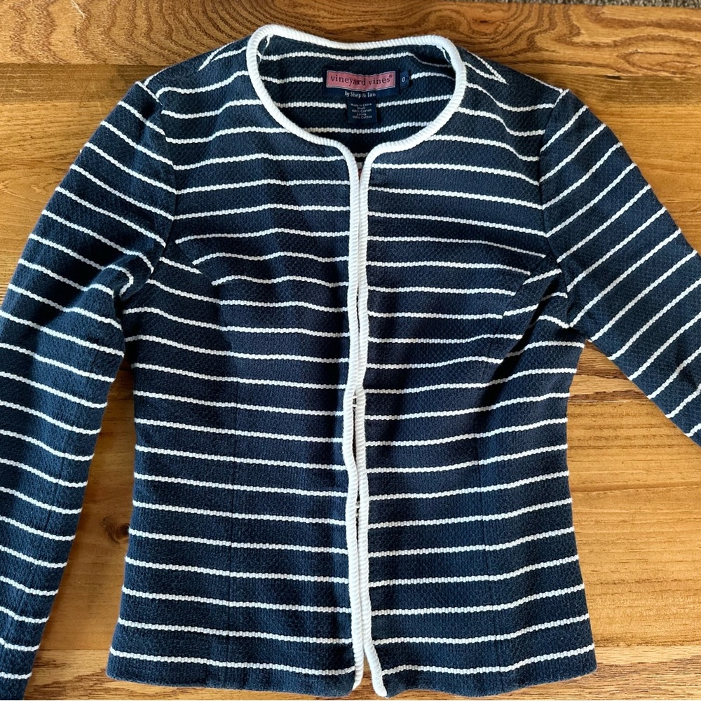 Vineyard Vines striped Fitted Blazer Size 0